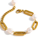 LINK FRESHWATER PEARL BRACELET